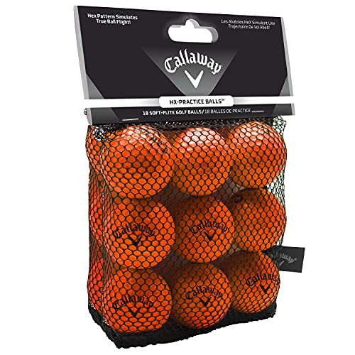 Callaway HX Soft Flight - Foam Practice Golf Balls - color: Orange, size: 18 Pack