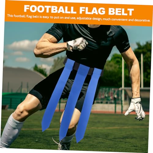 2pcs Rugby Belt Flags Wear-resistant Football Waist Training Flags for Youth Adults Portable for Outdoor Games and Activities