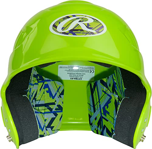 Rawlings | COOLFLO Batting Helmet | T-Ball (6 1/4" - 6 7/8") | Black - color: Green - REMIX