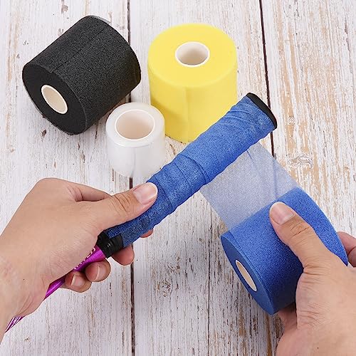 PATIKIL Badminton Grip Cushion Wrap PE Tennis Racket Grip Tape Backing Film Handle Anti Skid Cushion Accessories - color: Fuchsia