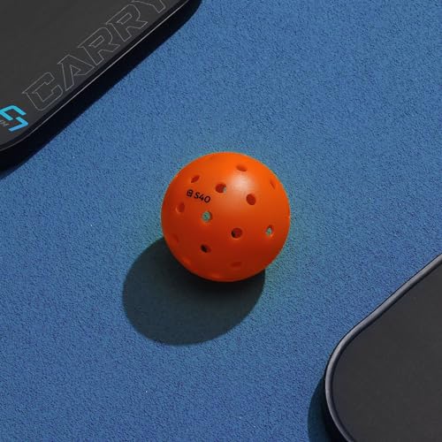 A11N S40 Outdoor Pickleball Balls- USA Pickleball Approved for Tournament Play, 3/6/12/50-Pack, Neon Green/Fuchsia/Tangerine - color: Tangerine, style: 12 Packs