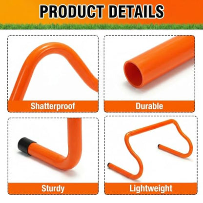 Eorbow 10 Pack 9" Agility Hurdles, Plastic Speed Agility Training Hurdle, Detachable Sturdy Plyometric Hurdles, Training Equipment Set with Carry Bag for Football, Soccer, Basketball, Athletes