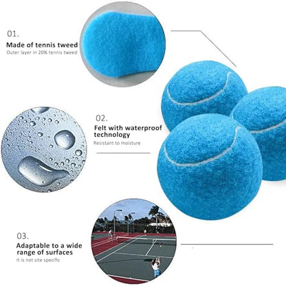 URBEST Tennis Ball, 10PCS Training Tennis Balls, Comes with a Net Bag for Easy Carrying, Beginner Training Tennis Balls, Pet Dog Exercise Ball - color: Blue