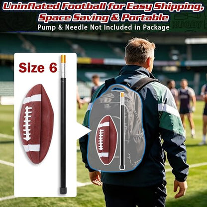Football Snap Trainer Pro, Sizi 6 Football Training Equipment for Defensive Line Reaction Speed & Snap Timing, Telescoping Collapsible Coaching Stick for Football Drills, Special Teams Practice Aid