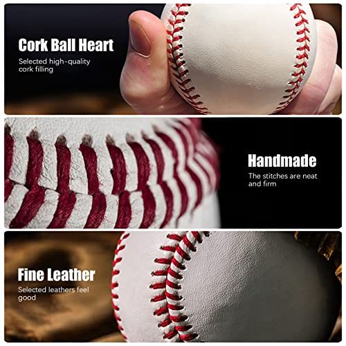 12 Pack 9 inch Sports Practice Autograph Baseballs for Adult/Youth Training Baseballs Bulk for Pitching, Throwing, Signature, Collection