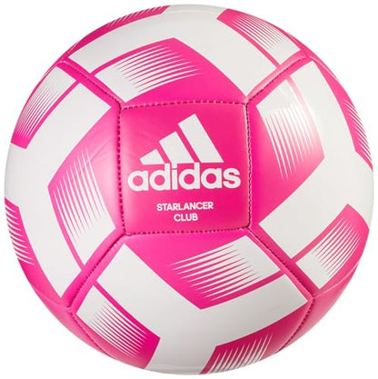adidas Starlancer Club Soccer Ball - color: Team Shock Pink/White, size: 5
