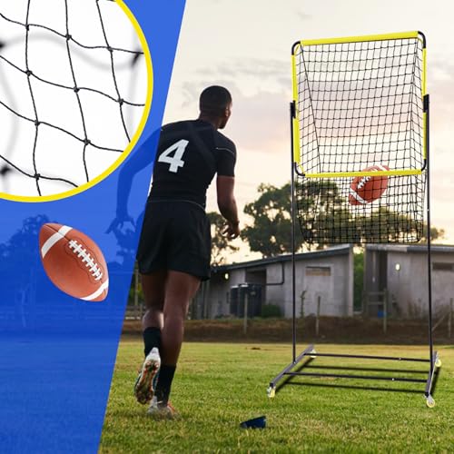 Liliful Football Throwing Net Quarterback Target Nets Football Training Equipment Portable Outdoor Accuracy Trainer Target Practice Aids for Youth Adults
