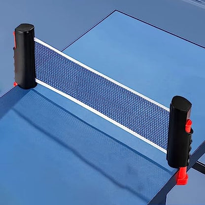 Retractable Table Tennis Net Replacement, Ping Pong Net and Post for Ball Shooters Multi-Ball Training or Serve Practice, Stretches 5.75 Ft - color: ligjt grey