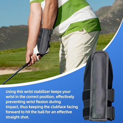 Wrist Brace for Beginners,Wrist Trainer for Golf Swing Practice Wrists Fixation Band Corrects,Adjustable Golf Wrist Training Aid with Splint for Left/Right Hand