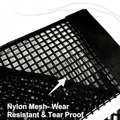 Nylon Table Tennis Net，Black Ping Pong Net Replacement Kit，（70.8" x 5.9"，Suitable for Indoor and Outdoor School Gymnasiums