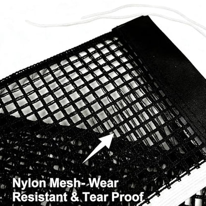 Nylon Table Tennis Net，Black Ping Pong Net Replacement Kit，（70.8" x 5.9"，Suitable for Indoor and Outdoor School Gymnasiums