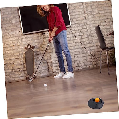 Abaodam 3Pcs Golf Putter Practice Cup Portable Putting Training Aid for Home Office Gym Lightweight Golf Disc for Perfecting Your Putting Skills Anywhere Black