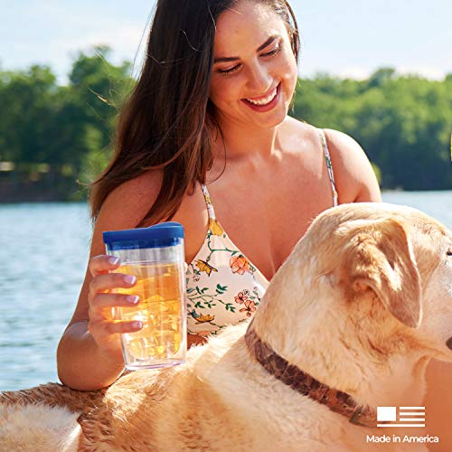 Tervis Pickleball Made in USA Double Walled Insulated Tumbler Travel Cup Keeps Drinks Cold & Hot, 16oz, Classic - style: 16oz