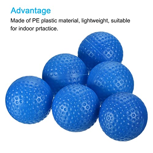 PATIKIL Golf Practice Balls, Hollow Flight Training for Indoor Swing Practice - color: Blue