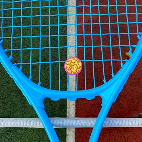 Get A Grip Tennis Dampeners – Vibration Dampener for Tennis Rackets – Shock Absorbing, Reduce String Vibration & Improve Feel – Fun, Colourful, Retro Designs – Tennis Accessories Gift - color: Soaking Up Vibes