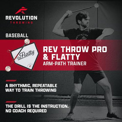The Rev Pro Pitchers Pack - Rev Pro & The Flatty - Throwing & Pitching Trainer for Softball, Baseball, Waterpolo and Shoulder Warm-ups - size: Rev Pro, style: Baseball