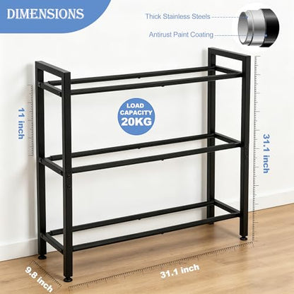 Bowling Ball Rack, Heavy Duty Bowling Ball Stand, Metal Storage Organizer Holds 9 Balls for Home, Garage, Game Room or League Equipment