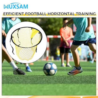 2Pcs Soccer Top Bins Target Net, Fold-able Football Training Goal Target Bag, Top Bins Football Target Goal Net, Top Corner Target Net Goals for Kids Shootings Accuracy Practice Equipment