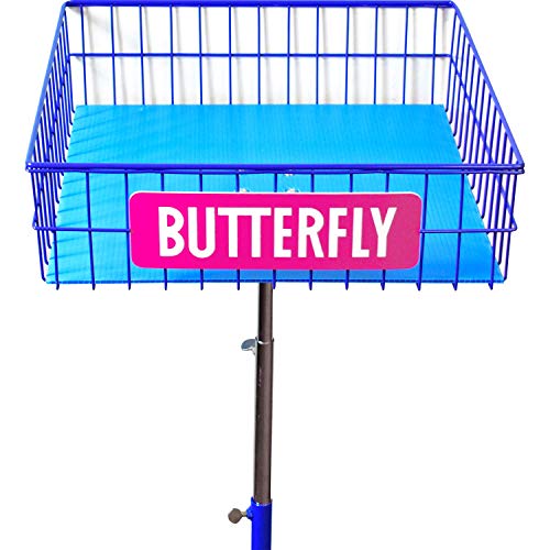 Butterfly Ball Trainer – Table Tennis Ball Holder for Training – Four Wheels Allow the Ball Trainer to Easily Move Around with You – Adjustable Height – Locking Wheels