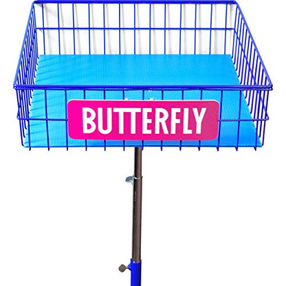 Butterfly Ball Trainer – Table Tennis Ball Holder for Training – Four Wheels Allow the Ball Trainer to Easily Move Around with You – Adjustable Height – Locking Wheels