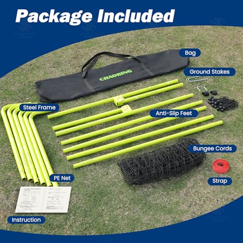 7x4 FT Volleyball Rebounder Net, Lacrosse Rebounder,5-Angle Adjustable Rebounder Net,for Setting, Spiking, Serving– Durable & Portable with Travel Bag(Green)