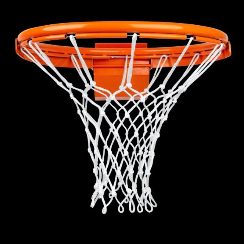 Indoor Basketball Nets (Pair) – Heavy-Duty Woven Material for Standard Hoops – Durable Net Replacement for Gym, Court, or Training Use - size: 3mm