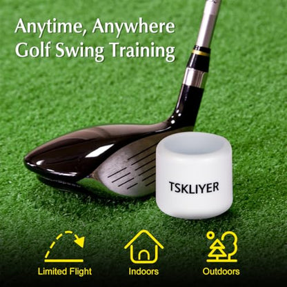 12 Pcs Practice Golf Balls, Limited Flight Golf Practice Balls Training Aid for All Golfers Full Swing in Indoors Backyard Driving Range