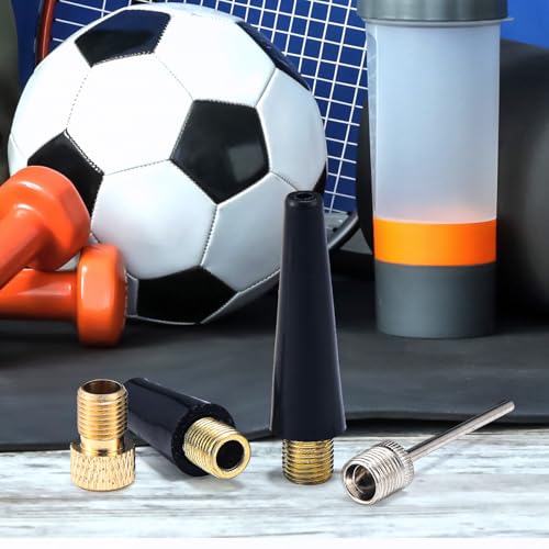 Shappy 4 Pcs Ball Pump Needle Set Needle Inflator Kit for Air Pump Accessories Nozzle Inflator Adapter for Football Basketball Volleyball Swim Ring Balloon Bike