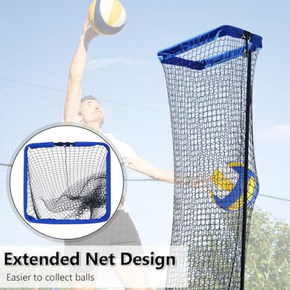 Volleyball Setter Trainer Net Volleyball Training Equipment Practice Equipment Net Angle and Height Adjustment for Indoor and Outdoor Setter Practice