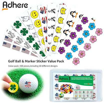 Adhere Golf Ball Markers 50 100 pcs Plastic Position Ball Marker Quarter Size 0.94 inch Flat Golf Ball Marker Mix Colour