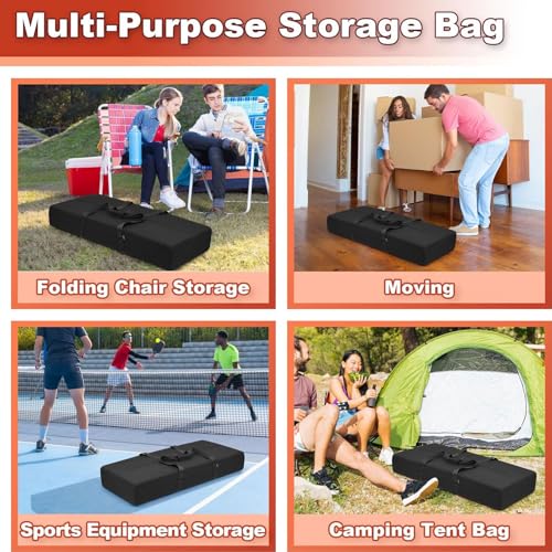 Storage Bag, Water Proof Oxford Fabric Block Track Field with Carry Bag 2 Zip Carry with Adjustable Straps, Handle Duffel for Athletics Plastic Runway Cinder