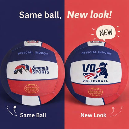Soft Volleyball - Foam, Silent, No-Deflate, Durable Indoor Volleyball for Training, Games & Practice - Soft on Arms, Safe for House - color: Red, White, & Blue