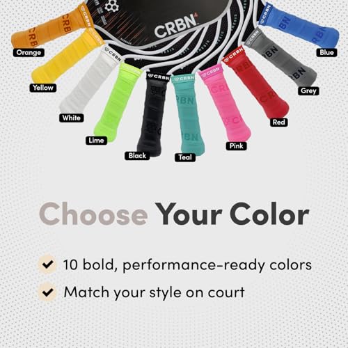CRBN Pickleball - Drytec™ Overgrips - Pickleball Paddle Grip Tape - Absorbs Shock & Moisture - 4 Pack - color: Teal - 4 Pack