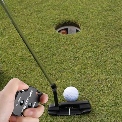 Bringsine Mini Score Counter Golf Stroke Shot Putt Tally Keeper Number with Key Chain (Pack of 2)-Black