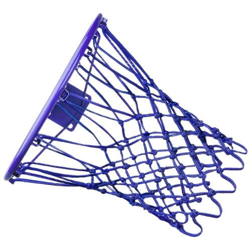 Basketball Net for Indoor and Outdoor Use - Nylon Replacement Basketball Hoop Net for Standard Rims - color: Blue