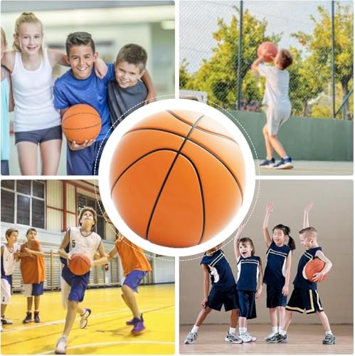 Silent Basketball 2025 Official Eighth Generation of High Density Silent Basketballs Size 6 (28.5") and 7 (29.5"),Mute Basket-Ball Training Ball - size: 29.5"