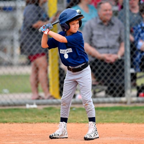 Youth Baseball & Softball Batting Gloves for Kids with Super Grip Fit - color: Spider Blue, size: Youth XS/S(5.5in-6in)