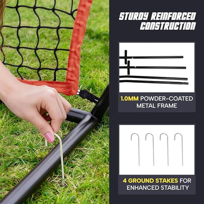 ZENY 5'x5' / 7'×7' Baseball Softball Practice Net Hitting Batting Catching Pitching Training Net with Carry Bag, Baseball Training Equipment - style: 5x5 ft