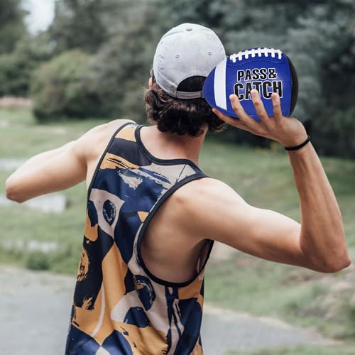 PassCatch Training Football, Combo Set, with Receiver Trainers Hand Straps, Enhance PassCatch Skills