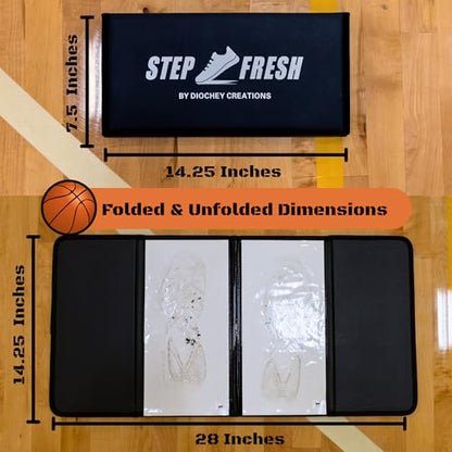 Portable Basketball Sticky Mat for Basketball Shoes | 120 Traction Sheets | Non Slip Mat for Improved Traction On Sports Courts (Replacement Sheets) - size: Replacement Sheets