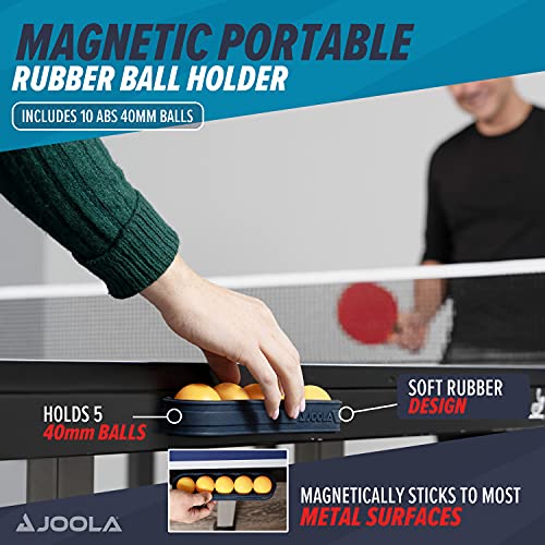 JOOLA Ping Pong Balls - Training 3 Star Table Tennis Balls - 40+mm Regulation Bulk Ping Pong Balls – 12 Pack Colored Ping Pong Balls, Available with Magnetic Ball Holder, Attaches to Ping Pong Table