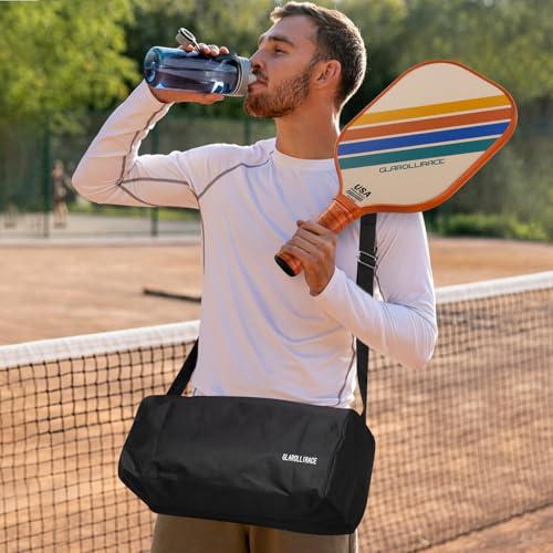 Pickleball Paddles Set of 2 | 4 Pickleball Rackets, USAPA Approved Pickleball Set, Fiberglass | Carbon Fiber Surface & 13 mm PP Honeycomb Core,4 Indoor & Outdoor Pickle Balls