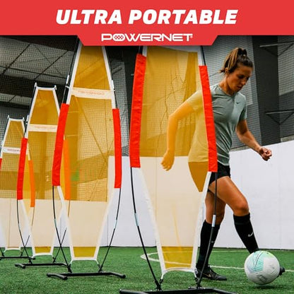 PowerNet Portable Defender Training Dummy for Football, Basketball and Soccer, 77" x 23" Portable Agility Training Equipment, Simulate Shooting Around Defense, Multi-Sport Mannequin