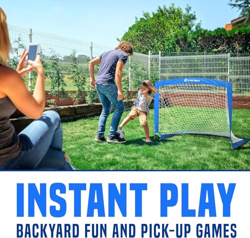 Soccer Goals Soccer Net - Kids Pop-up Football Goals for Backyard Practice & Training, Portable