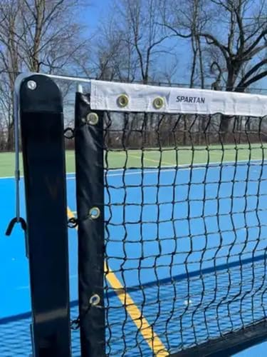 Spartan Pickleball Portable Net System, US Steel, 36" High x 22' Long, 128 lbs, Heavy Duty with Wheels, Indoor & Outdoor Use