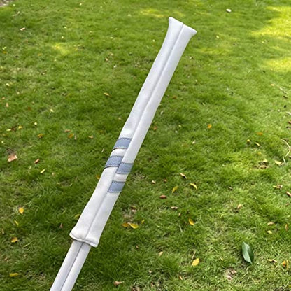 Classic Golf Alignment Stick Cover Headcover Holder 13in Hold at Least 2 Sticks - White, Light Blue, Black Soft Synthetic Leather Well Made