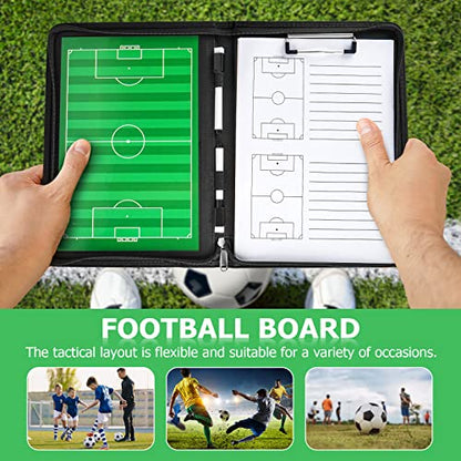 Pure Vie Magnetic Soccer Coaching Tactics Board, Portable Soccer Clipboard for Coaches Soccer Dry Erase Whiteboard Strategy Tactical Blackboard Football Coach Board with Player Markers, Pen and Eraser