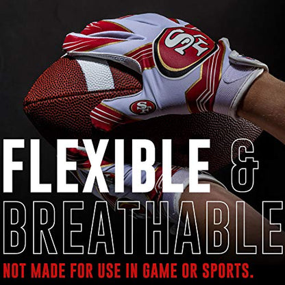 Franklin Sports Youth NFL Football Receiver Gloves - Kids Football Gloves Pair - NFL Team Logos and Silicone Palm