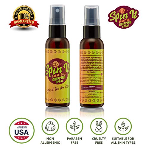 Spin-iT Basketball Grip Spray 4 oz - Ultimate Spray for Shoes & Enhanced Hand Grip