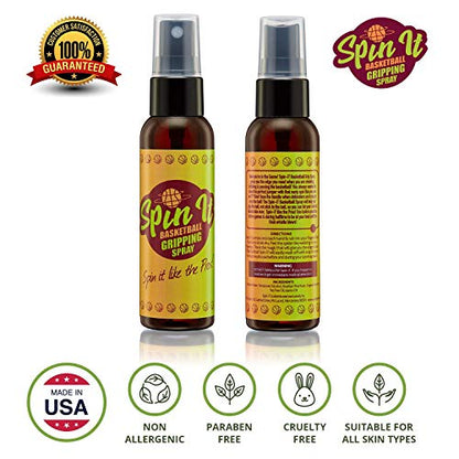 Spin-iT Basketball Grip Spray 4 oz - Ultimate Spray for Shoes & Enhanced Hand Grip